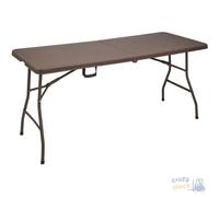 PAPILLON 8044700 Tavolo Pieghevole Rettangolare Multifunzione, Portatile, Resistente, Multiuso, 180 x 75 x 74 cm. Colore Marrone, 0, Multicolor, único