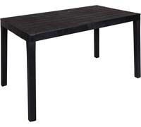 Tavolo rettangolare in resina antracite 6 posti da pic nic interno esterno con 4