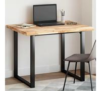 Tavolo rettangular 100 x 80 x 4 cm, in legno massiccio di acacia, non finito, resistente, versatile in legno per cose da pranzo, bistro, e caffè