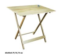 TAVOLO RICHIUDIBILE PIEGHEVOLE FORMICA A STRISCE 60X80cm DA PIC NIC CAMPEGGIO