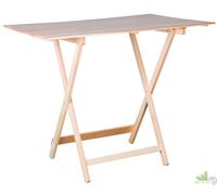 TAVOLO RICHIUDIBILE PIEGHEVOLE LEGNO NATURALE FAGGIO CM.60X80XH75 ESTERNO