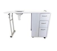 TAVOLO RICOSTRUZIONE UNGHIE MANICURE NAIL PIEGHEVOLE ASPIRATORE PROFESSIONALE