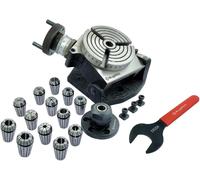 Tavolo rotante a 3 slot inclinabile da 4" | 100 mm con adattatore ER e dadi...