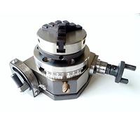 Tavolo rotante inclinabile da 75 mm con mandrino tornio da 65 mm per fresatrice set