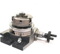 Tavolo rotante regolare da 3"/ 80 mm con piccoli mandrini e piastra posteriore