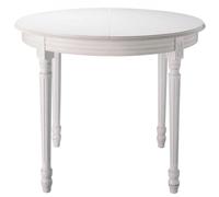 Tavolo rotondo allungabile bianco 4 a 8 persone 120/200 cm