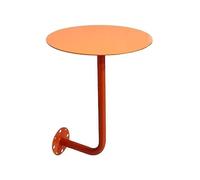 Tavolo rotondo da bar da 40 cm, grigio con vassoio in metallo, perfetto per sala da pranzo, caffetteria, ristorante, camera da letto, elegante postazione per bevande e soluzione salvaspazio