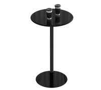 Tavolo rotondo da bistrot per esterni, in metallo, per pub e cocktail, con base resistente, per patio, giardino, balcone e divano (60 x 72 cm)