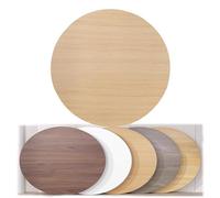 Tavolo rotondo di ricambio in noce scuro, 101,6 cm, tavolo da pranzo da 40,6 cm, superficie in legno resistente, per decorazione domestica, facile da installare, design moderno