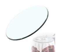 Tavolo rotondo in vetro temperato 35-100 cm con bordi lucidati Superficie del tavolo da pranzo in cristallo elegante piano rotondo in vetro, ideale per uso domestico e ristorante