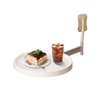 Tavolo rotondo montato sul muro, tavolo laterale montato sulla parete rotonda, scrivania della camera da letto, snack pieghevoli moderni a 180 ° per balconi di caffetteria di c -restaurants di c