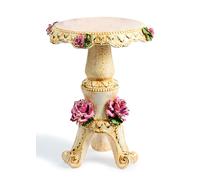 Tavolo Rotondo per Salone Ingresso Ceramica Capodimonte Tavolino Bianco Shaby Ch