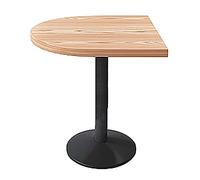 Tavolo rotondo piccolo tavolo familiare con piano in legno base in ferro per caffetteria/negozio di dessert Tavolo versatile per il tempo libero domestico (colore: C)