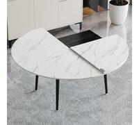 Tavolo rotondo pieghevole di ricambio per tavolo da pranzo in legno da 149,9 cm, design a 4 pieghe, per uso domestico e commerciale, senza gambe incluse, perfetto per eventi e riunioni