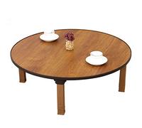 Tavolo rotondo pieghevole giapponese basso tavolo da pranzo piccola scrivania per camera finestra a baia spazio tè compatto 80 cm altezza 30 cm ideale per cerimonie del tè e riunioni accoglienti
