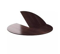Tavolo rotondo pieghevole in legno, grande estensione temporanea da 199,9 cm, per cucina, sala da pranzo, caffetteria, terrazza, finitura noce, ideale per sostituire il piano del tavolo