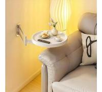 Tavolo rotondo pieghevole montato a parete, tavolo pieghevole montato a parete piccolo vassoio rotondo, ripiego a parete scrivania - comodino di design a ribaltamento, tavolo da pranzo a risparmio