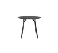 Tavolo Rotondo Woud Tree Ø90 Laminato Nero/ Grigio-nero