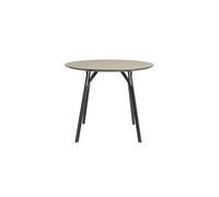Tavolo Rotondo Woud Tree Ø90 Nero/ Beige