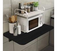 Tavolo Salvaspazio da Muro a Ribalta 80x60 cm in MDF Nero