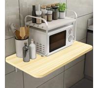 Tavolo Salvaspazio da Muro a Ribalta 80x60 cm in MDF Quercia