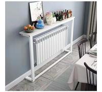 Tavolo salvaspazio sopra il termosifone in acciaio resistente e legno massello, efficiente dissipazione del calore, facile montaggio, perfetto per piccoli appartamenti, 150 x 15 x 90 cm