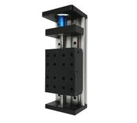 Tavolo scorrevole a doppia rotaia con guida lineare a vite a sfere XYZ da 80 mm di larghezza SFU 1204/1605/1610, carico 80 kg, 4 cursori(SFU1610 100x80 table,150mm Stroke)
