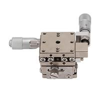 Tavolo scorrevole manuale a fase lineare XY Binario di guida a sfera preciso Piattaforma di rifilatura micrometrica per prove di laboratorio Attrezzature meccaniche SUS440C