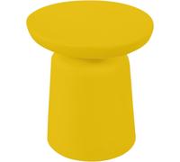 Tavolo, Sgabello Multiuso In Polietilene Modello JOY Dimensioni 38x38x h 40 cm Per arredare al meglio uno spazio in giardino o a bordo piscina uso interno esterno colore Giallo giallo