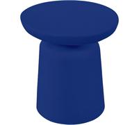 Tavolo, Sgabello Multiuso In Polietilene Modello JOY Dimensioni 38x38x h 40 cm Per arredare al meglio uno spazio in giardino o a bordo piscina uso interno esterno colore Blu blu