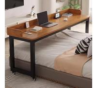 Tavolo sopra Il Letto, Carrello sopra Il Letto, Scrivania Portaoggetti, Ampia Scrivania da Studio, Scrivania ad Angolo, Mobile Studio Porta PC con Ruote, Tastiera Scorrevole Postazioni da Lavoro