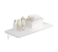 Tavolo sospeso pieghevole e funzionale per casa, ufficio, lavanderia, cucina, sala da pranzo, bianco, 80 x 40 cm, design moderno salvaspazio