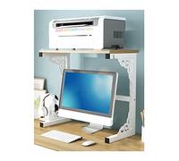 Tavolo stampante armadio stampante monitor computer mensola host a doppio strato mensola stampante desktop mensola stampante mensola computer ufficio archiviazione e organizzazione (colore: 1, taglia