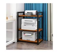 Tavolo stampante armadio stampante piccolo ripiano stampante desktop a doppio strato fotocopiatrici multifunzione tavolo ufficio host rack di stoccaggio ufficio archiviazione e organizzazione (colore