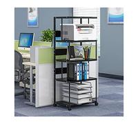 Tavolo stampante armadio stampante rack ufficio stampante mensola copia tavolo armadio rimovibile multi-strato pavimento al soffitto rack principale ufficio archiviazione e organizzazione (colore: 1