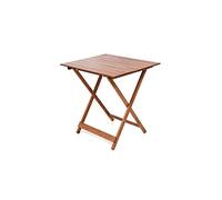 Tavolo tavoli legno pieghevole 60 x 80 regolabile in altezza colore noce lucido tavolo da giardino da balcone richiudibile
