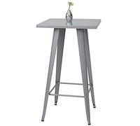 Tavolo tavolino Bar Quadrato Design Industriale HWC-A73 105x60x60cm Metallo Grigio