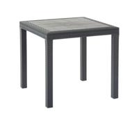 Tavolo / Tavolino DALLAS Antracite 80x80x74 cm