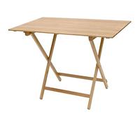 TAVOLO TAVOLINO PIEGHEVOLE BIRRERIA LEGNO NATURALE RICHIUDIBILE 60x80 CM CAMPEGGIO GIARDINO CASA