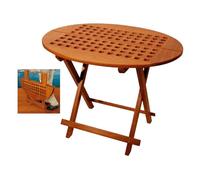 Tavolo teak ovale 80x65x57 cm - 1 PZ - 71.306.15 - 7130615