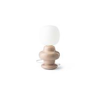 Tavolo Tischleuchte Piccolo H:35 CM Artigianale Retrò Design Ceramica Vetro E14
