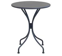 Tavolo tondo Ø60 da esterno giardino per bar e pub con struttura in acciaio Iron Round