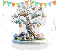 Tavolo -Top -Ester Shield, Segno di Tavolo di Vacanza, Supporto da Scrivania Acrilico Albero di Uova di Pasqua Decorazione Eierbaum Regali Decorazione Handwerk Decorazione per la casa