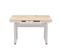 Tavolo Ufficio - Scrivania Regolabile Per Studio, Tavolo Da Riunione Mobile Per Formazione Semplice, Tavoli Per Sale Conferenze Con Cassetti, Per Lezioni Private In Istituti(100*60*(75-120)CM)