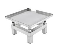 Tavolo vibrante per cemento, piattaforma vibrante da 50 W, tavolo vibrante a blocco, mini piattaforma vibrante in acciaio inox per forme di vibrazione, riempimento modellante, agitazione del liquido