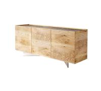 TavoloBello Madia Kairos con basamento in cristallo da L.180 cm e H.78 cm - 3 ante - VOUCHER EXTRA 19% NEL CARRELLO