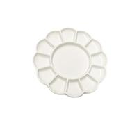 Tavolozza di acquerelli in porcellana da 20,3 cm, vassoio di miscelazione per acquerelli, guazzo, pittura ad olio acrilica, 13 pezzi