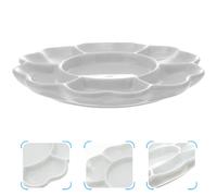 Tavolozza Di Ceramica Dell'acquerello Vernice Ad Che Mescola Il Vassoio