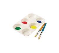 Tavolozza di colori educativi stile muffin con 6 pozzetti vuoti 275x180 mm