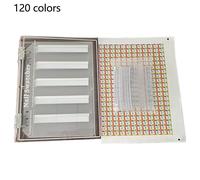 Tavolozza di colori per unghie con ventosa magnetica, libretto di carte traspare